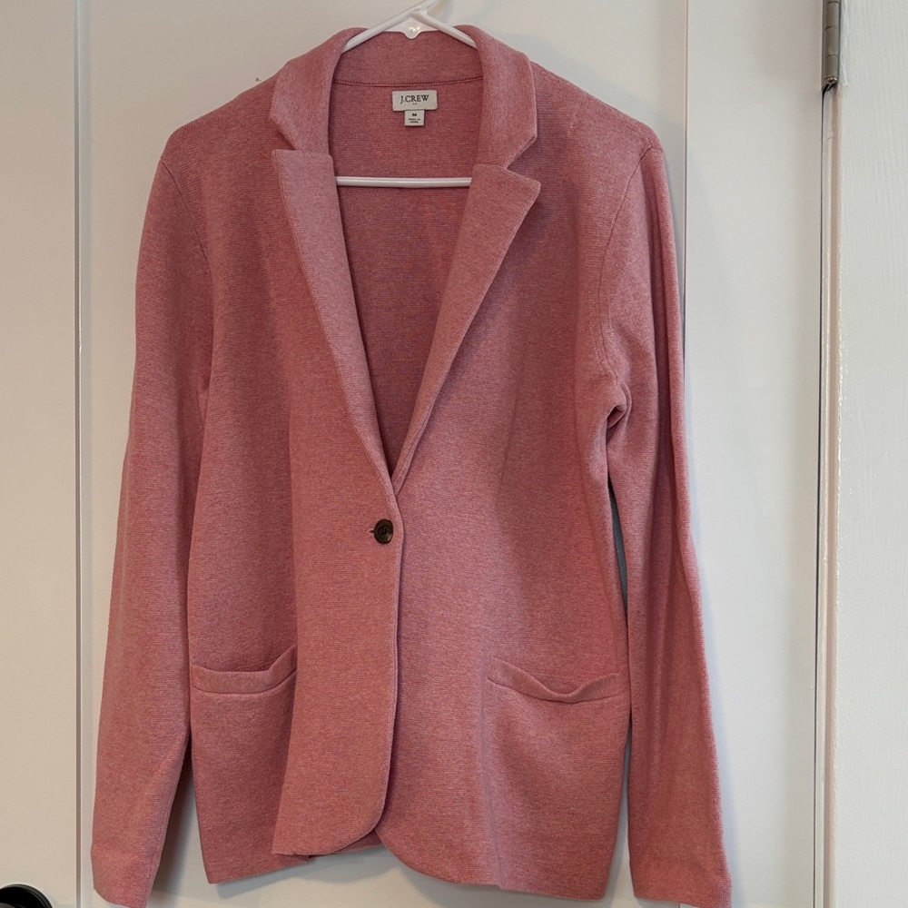 J. Crew Women's Soft Sweater Pink Blazer